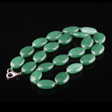 Red Agates Necklace Egg Shape Beads 18 inch