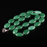 Red Agates Necklace Egg Shape Beads 18 inch