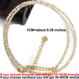Natural Stone Necklace 2mm Bead Necklace