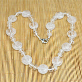 Natural Stone Necklace Crystal Howlite Opal Lapis Lazuli Necklace