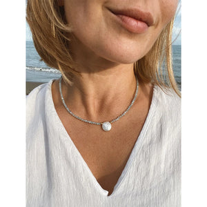 Baroque Pearl Necklace Small Spinel Choker Femme Collier