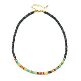Bohemian Vintage Natural Stone Necklace Choker Jewelry