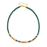 Bohemian Vintage Natural Stone Necklace Choker Jewelry