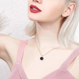 Natural Stone Pendant Necklace 925 Sterling Silver