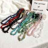 Natural Stone Mix Quartz Agate Aventurine Necklace