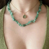 Natural Stone Mix Quartz Agate Aventurine Necklace
