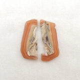 Argentine Rhodochrosite Nugget Earrings 31x13mm