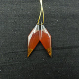 Obsidian Red Agate Tiger's Eye Gemstone Earring Beads