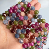 Colorful Tourmaline Faceted Spacer Beads for Jewelry Making 15''Inches