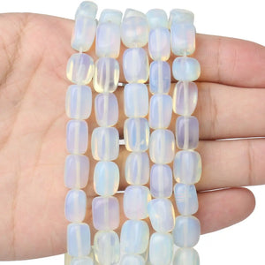 Natural Stone Opal Beads Opalite 8x12mm for DIY Jewelry Making