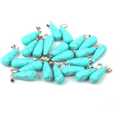 Water Drop Opal/Malachite Pendant for Jewelry Making