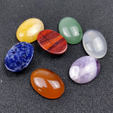 18*25mm Amethyst Lapis 7 Chakra Healing Stone Meditation