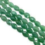 10x14mm Amethyst Malachite Faceted Natural Stone Oval Beads