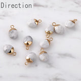 Natural Stone Oval DIY Earring Necklace Pendant Supplies
