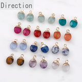 Natural Stone Oval DIY Earring Necklace Pendant Supplies