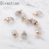 Natural Stone Oval DIY Earring Necklace Pendant Supplies