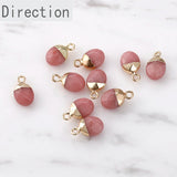Natural Stone Oval DIY Earring Necklace Pendant Supplies