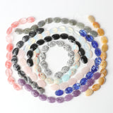 Natural Stone Oval Faceted Beading Agates Crystals Beads for Jewelry Making