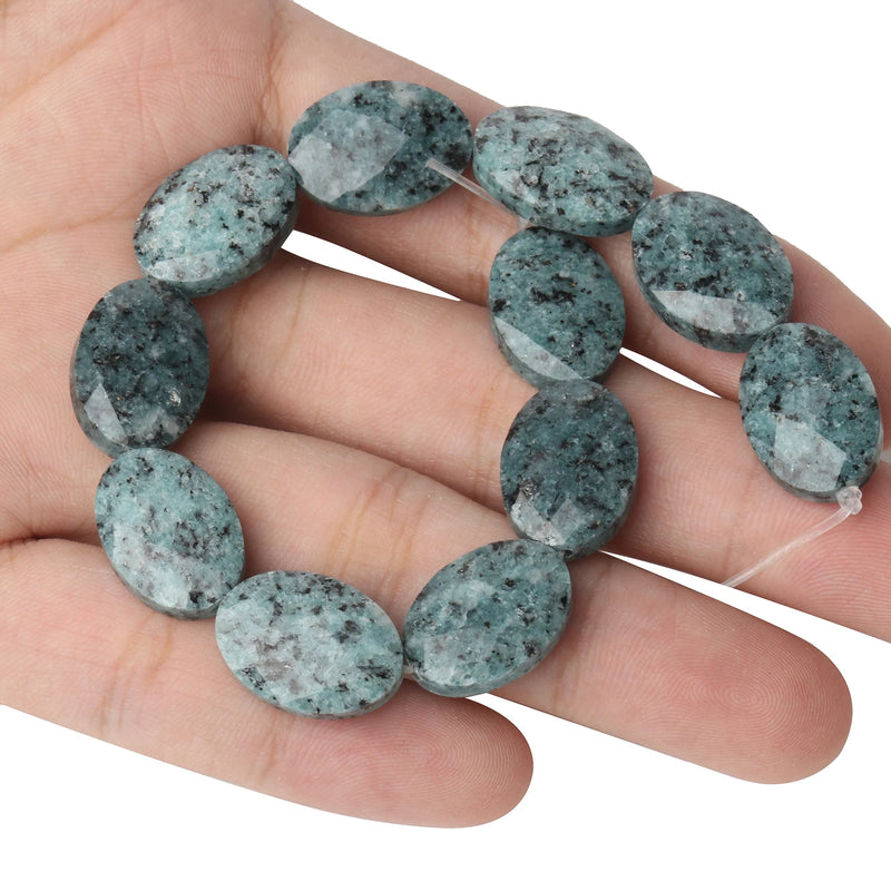 Natural Stone Oval Faceted Beading Agates Crystals Beads for Jewelry Making