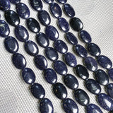 Natural Stone Oval Loose Beads Crystal Semifinished Beaded
