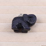 Elephant Shaped Gemstone Pendant for Jewelry Making