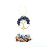 7 Chakra Life Of Tree Natural Stone Car Hanging