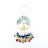 7 Chakra Life Of Tree Natural Stone Car Hanging