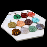 Natural Stone Cat Paws Gemstone Charms for Jewelry Making