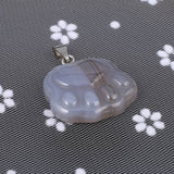 Natural Stone Cat Paws Gemstone Charms for Jewelry Making