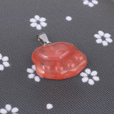 Natural Stone Cat Paws Gemstone Charms for Jewelry Making