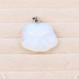 Natural Stone Cat Paws Gemstone Charms for Jewelry Making