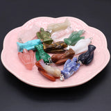 Angel Shape Rose Quartz Charms for DIY Jewelry Making