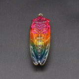 Stone Insect Shape Pendant Charms for DIY Jewelry Making