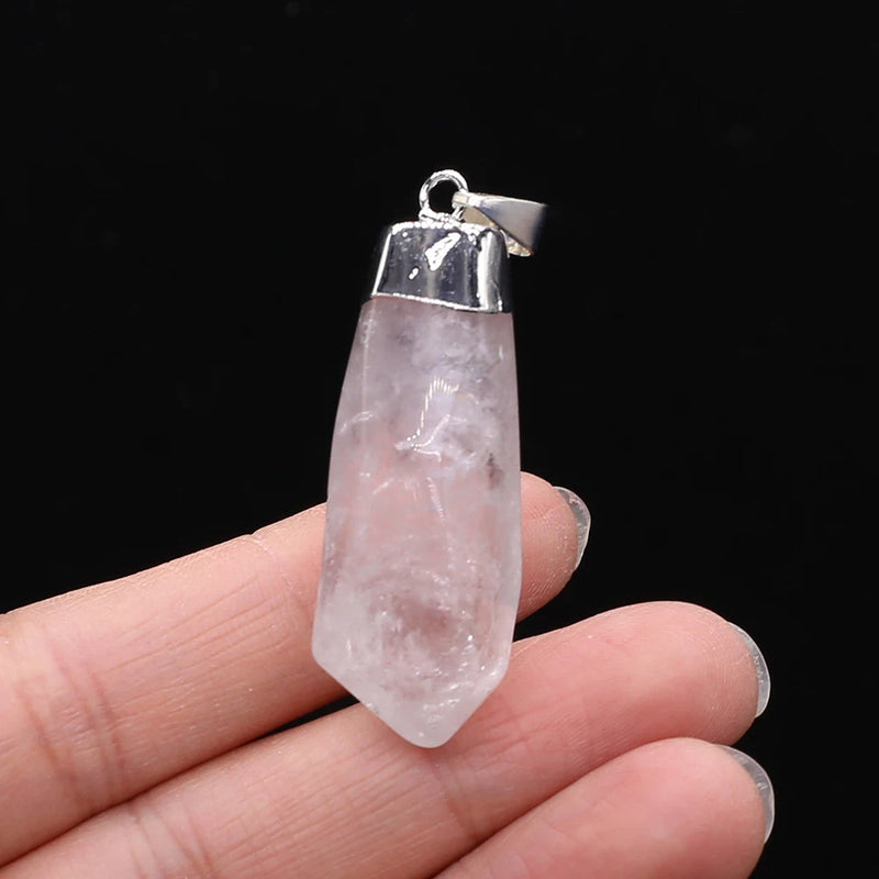 Natural Stone Irregular Shape Pendant for Jewelry Making DIY Accessories