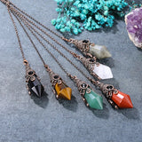 Amethyst Stone Pendulum for Divination Dowsing Reiki Healing