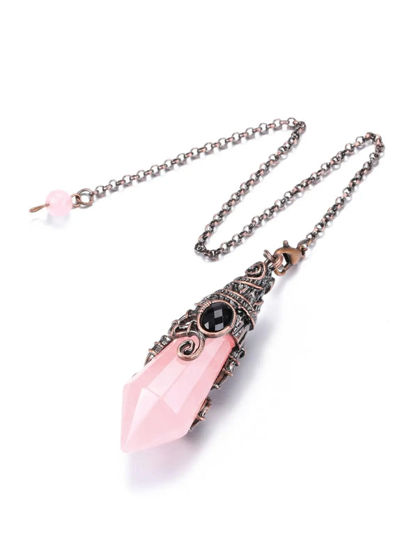 Amethyst Stone Pendulum for Divination Dowsing Reiki Healing