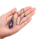 Amethyst Stone Pendulum for Divination Dowsing Reiki Healing