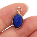 Faceted Crystal Agates Charms Pendants 10x16mm