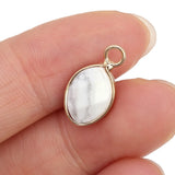 Faceted Crystal Agates Charms Pendants 10x16mm