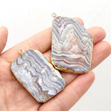Persian Gulf Agate Stone Pendant for Jewelry Making
