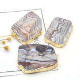 Persian Gulf Agate Stone Pendant for Jewelry Making