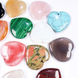 Heart Shaped Agate Pendant for Jewelry Making