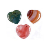 Heart Shaped Agate Pendant for Jewelry Making