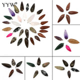 Natural Stone Pendant Pear Shape 17*50-22*60mm 5PCs/Bag
