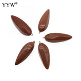 Natural Stone Pendant Pear Shape 17*50-22*60mm 5PCs/Bag