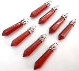 Natural Stone Pendant Quartz Crystal Tiger Eye Opalite Chakra Pendants 20pc