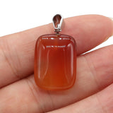 Rose Quartz Tiger Eye Stone Pendant for DIY Jewelry Necklace
