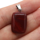 Rose Quartz Tiger Eye Stone Pendant for DIY Jewelry Necklace