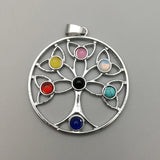 Natural Stone Pendant 7 Chakra Necklace