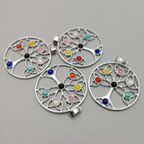 Natural Stone Pendant 7 Chakra Necklace